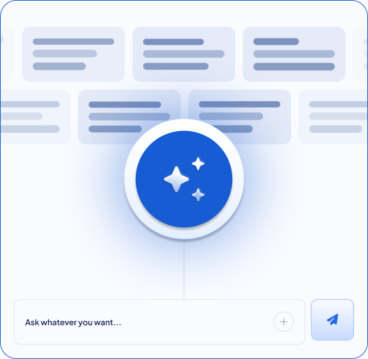 MRI suite with AI chat bubbles showing service and compliance answers